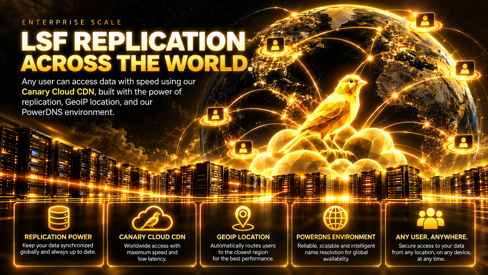 Global Canary Cloud connectivity